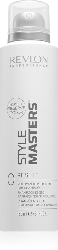 Освежающий, впитывающий жир сухой шампунь Style Masters Reset Revlon Professional, 150 мл
Освежающий, впитывающий жир сухой шампунь Style Masters Reset Revlon Professional, 150 мл