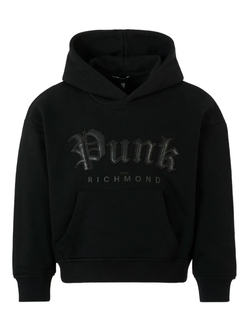 Худи с логотипом John Richmond Junior, черный 
Худи с логотипом John Richmond Junior, черный