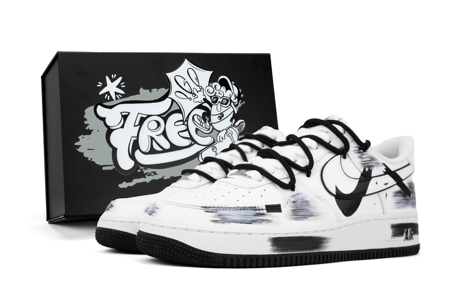 Кроссовки Nike Air Force 1 Skateboarding Shoes Men Low-top, черный/белый
Кроссовки Nike Air Force 1 Skateboarding Shoes Men Low-top, черный/белый