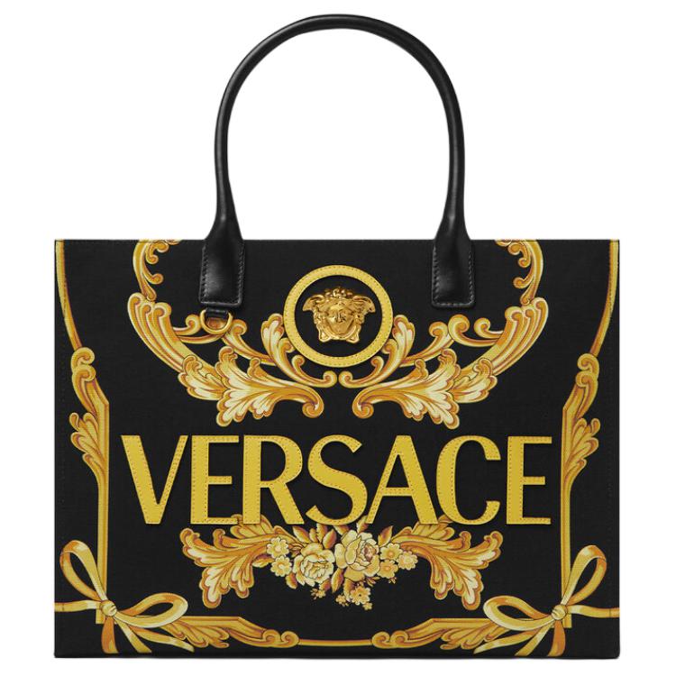 VERSACE FANSIZHE La Medusa хлопковая сумка-шоппер, женская сумка-тубус Black & Gold
VERSACE FANSIZHE La Medusa хлопковая сумка-шоппер, женская сумка-тубус Black & Gold