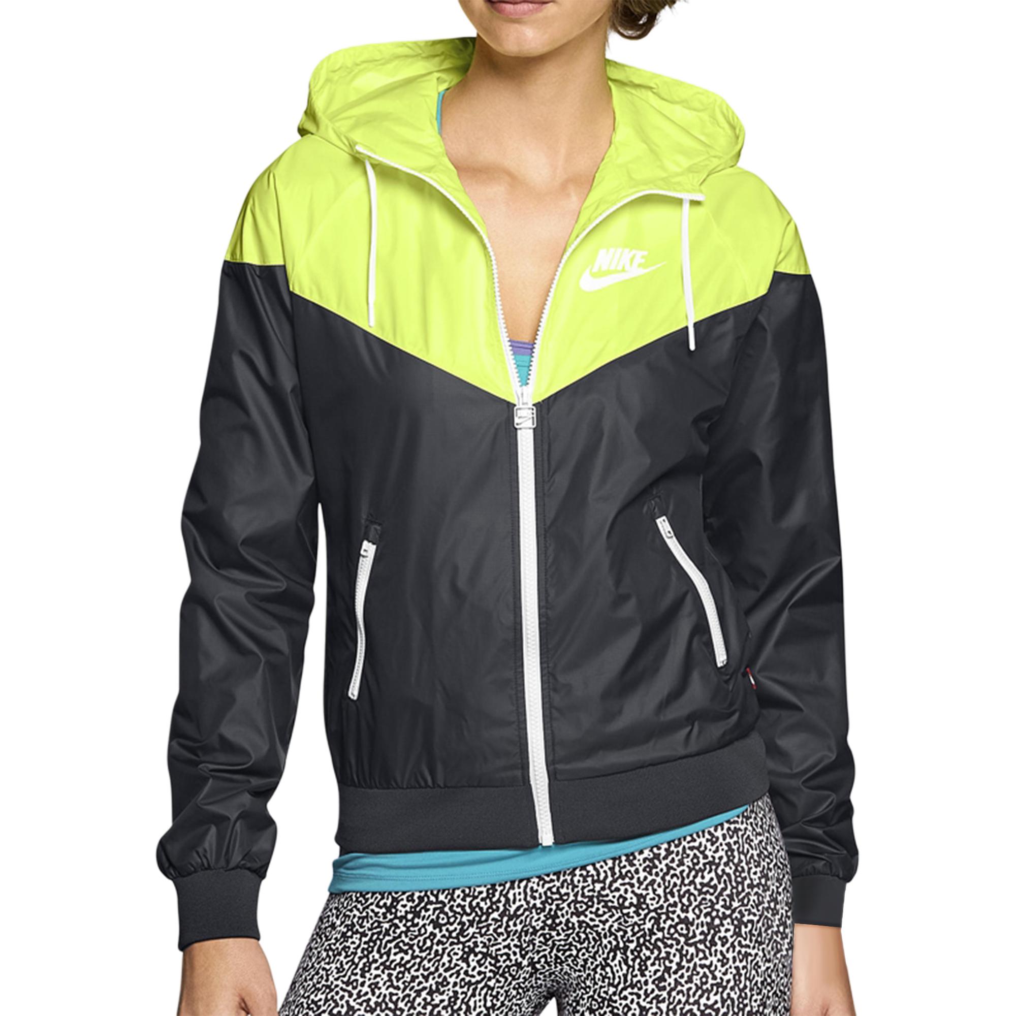 Nike Ветронепроницаемая куртка женская черно-зеленая, Black/Green
Nike Ветронепроницаемая куртка женская черно-зеленая, Black/Green
