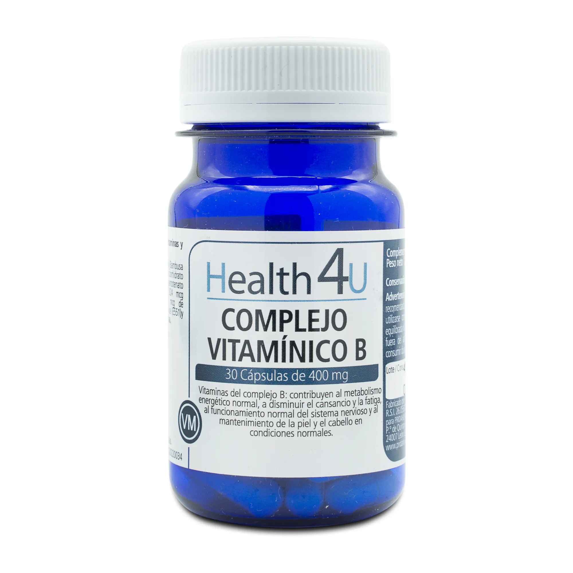 Способствует нормальному обмену веществ Complejo Vitamínico B H4U, 30 UD
Способствует нормальному обмену веществ Complejo Vitamínico B H4U, 30 UD