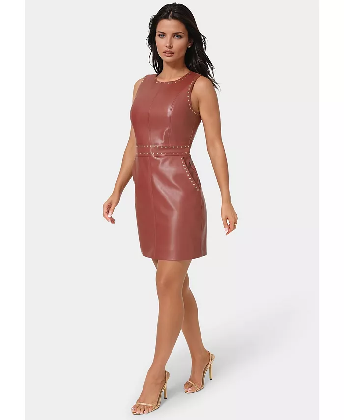 Женское платье с кожаными вставками и декоративными швами Bebe, фиолетовый
Женское платье с кожаными вставками и декоративными швами Bebe, фиолетовый