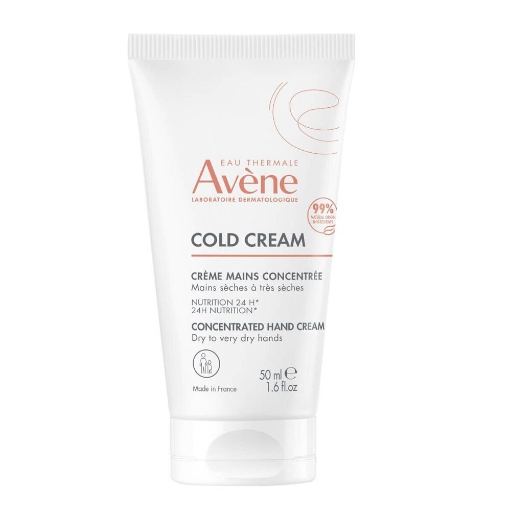 Avene Cold Cream, Концентрированный крем для сухих рук, 50мл 
Avene Cold Cream, Концентрированный крем для сухих рук, 50мл