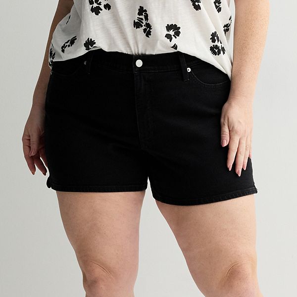Джинсовые шорты mid rise Plus size curvy Sonoma Goods For Life, Black
Джинсовые шорты mid rise Plus size curvy Sonoma Goods For Life, Black