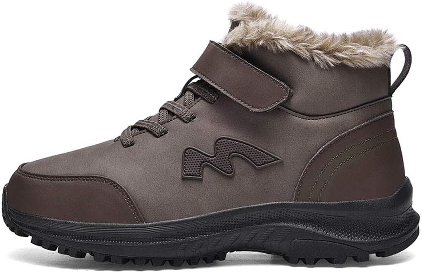 Зимние нескользящие ботинки, высокие с плюшевой подкладкой, теплые наружные хлопковые туфли Mnssrn-Mm, коричневый
Зимние нескользящие ботинки, высокие с плюшевой подкладкой, теплые наружные хлопковые туфли Mnssrn-Mm, коричневый