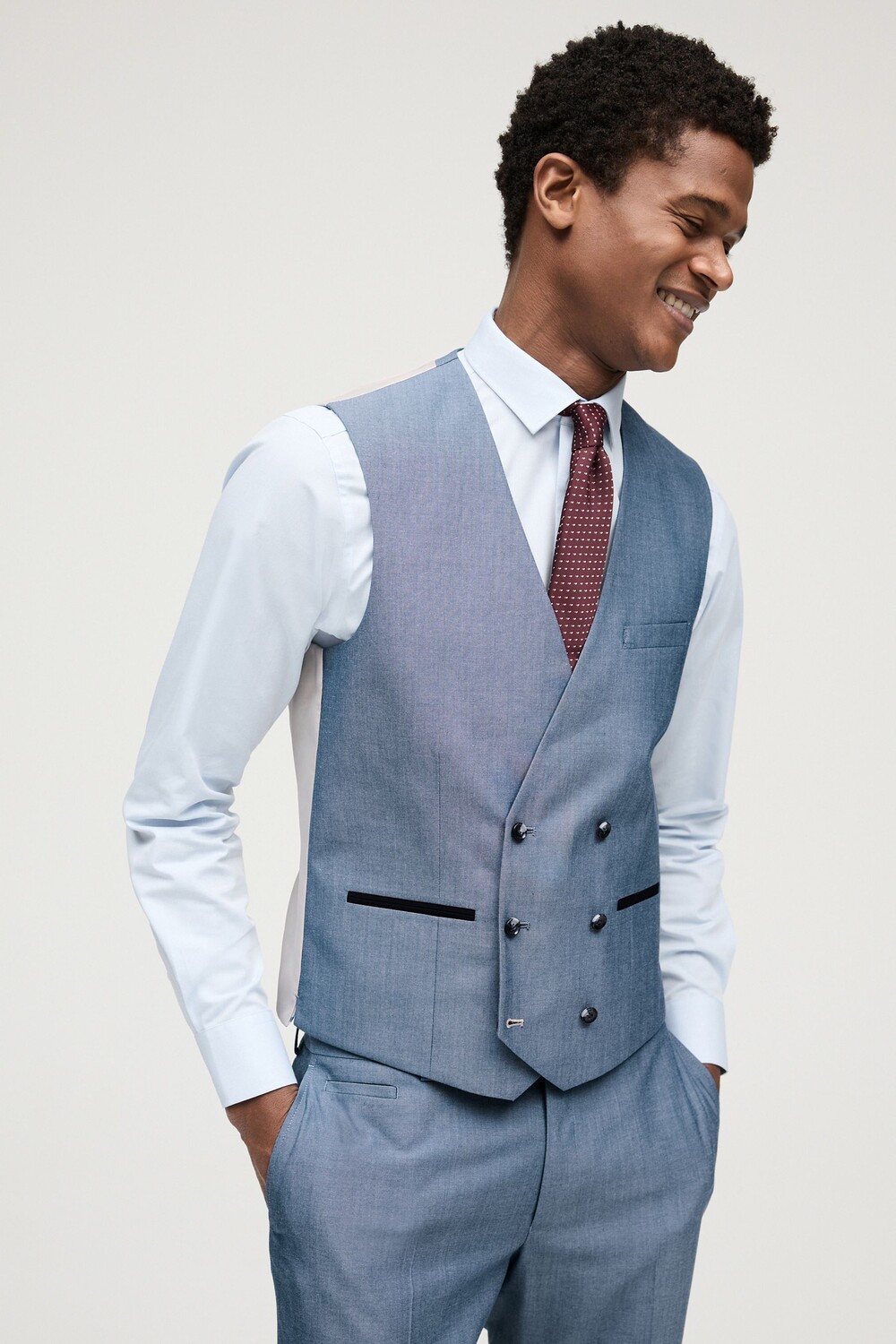 Костюмный жилет приталенного кроя и декоративной отделкой Next, синий
Костюмный жилет приталенного кроя и декоративной отделкой Next, синий