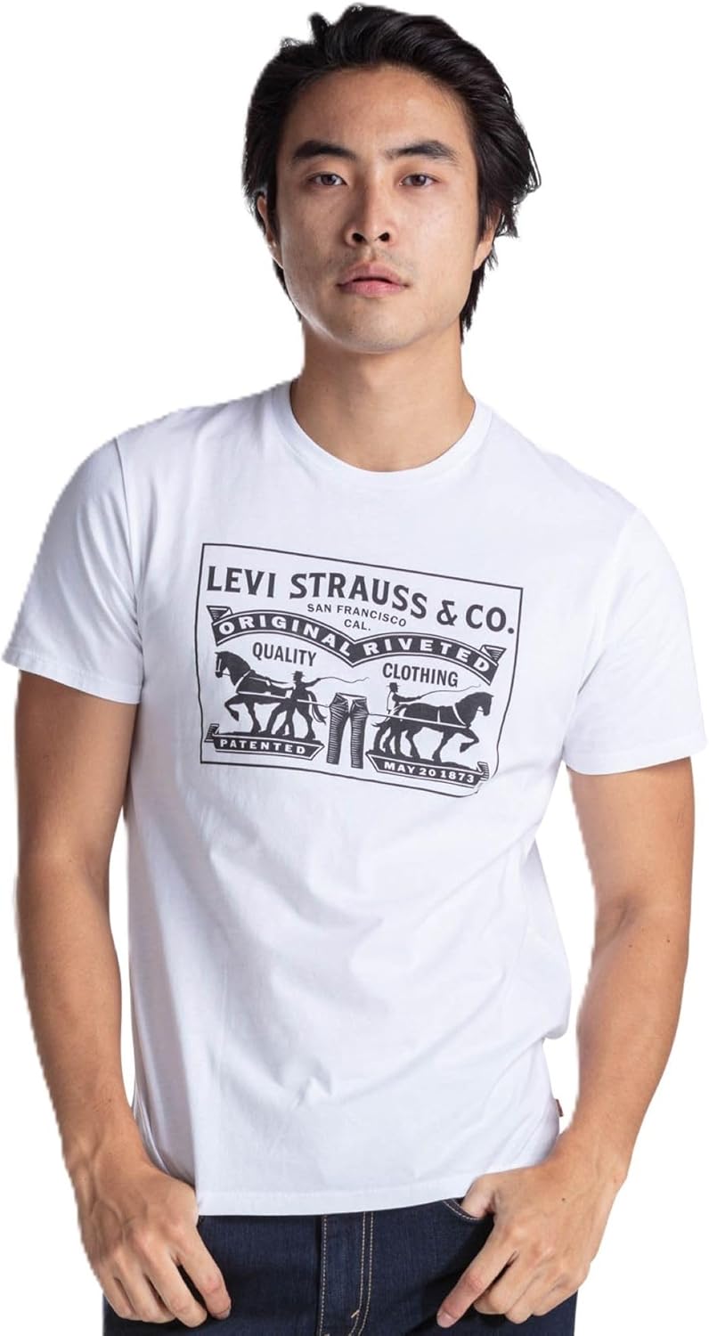 Мужская футболка Levi's стандартного кроя с коротким рукавом, белый
Мужская футболка Levi's стандартного кроя с коротким рукавом, белый