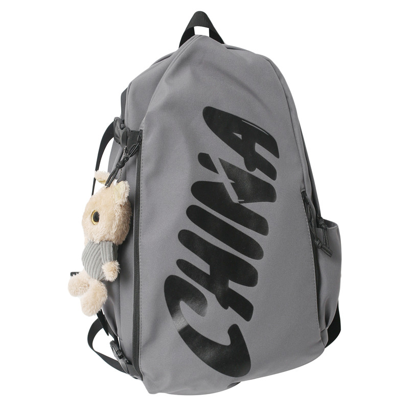 BESSIO Нейлоновый рюкзак унисекс белый серый черный розовый, Gray 
BESSIO Нейлоновый рюкзак унисекс белый серый черный розовый, Gray