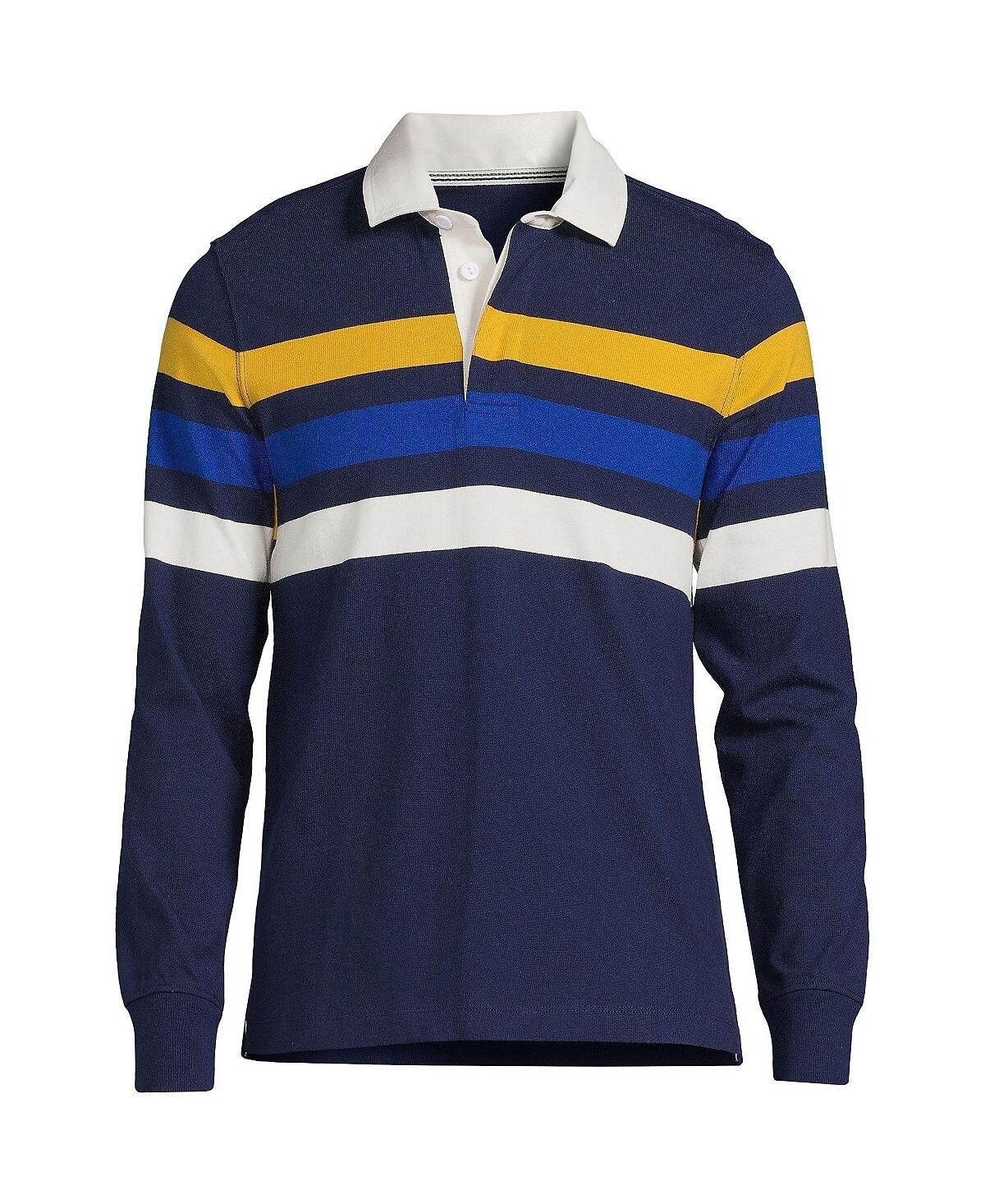 Мужская рубашка для регби с длинным рукавом в полоску Lands' End
Мужская рубашка для регби с длинным рукавом в полоску Lands' End