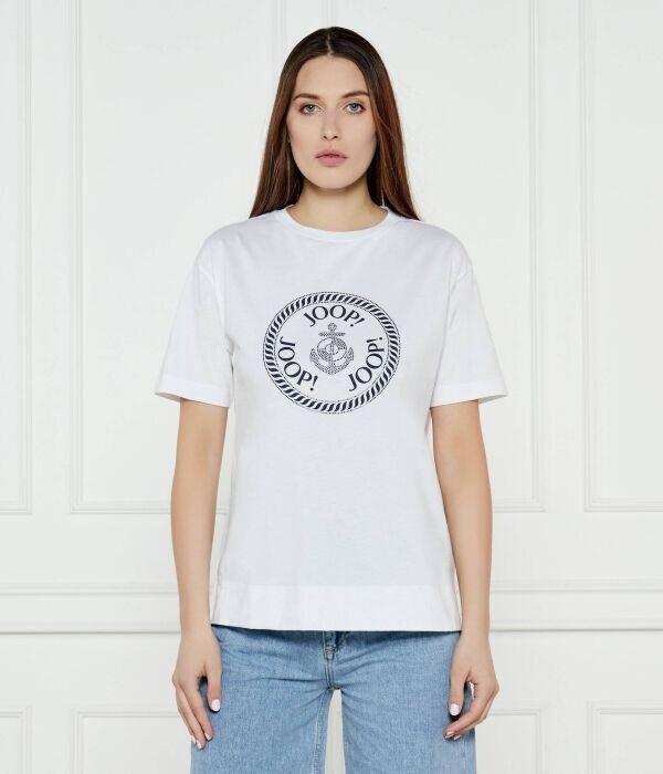 Футболка женская Joop! хлопковая с фирменным принтом, белый
Футболка женская Joop! хлопковая с фирменным принтом, белый