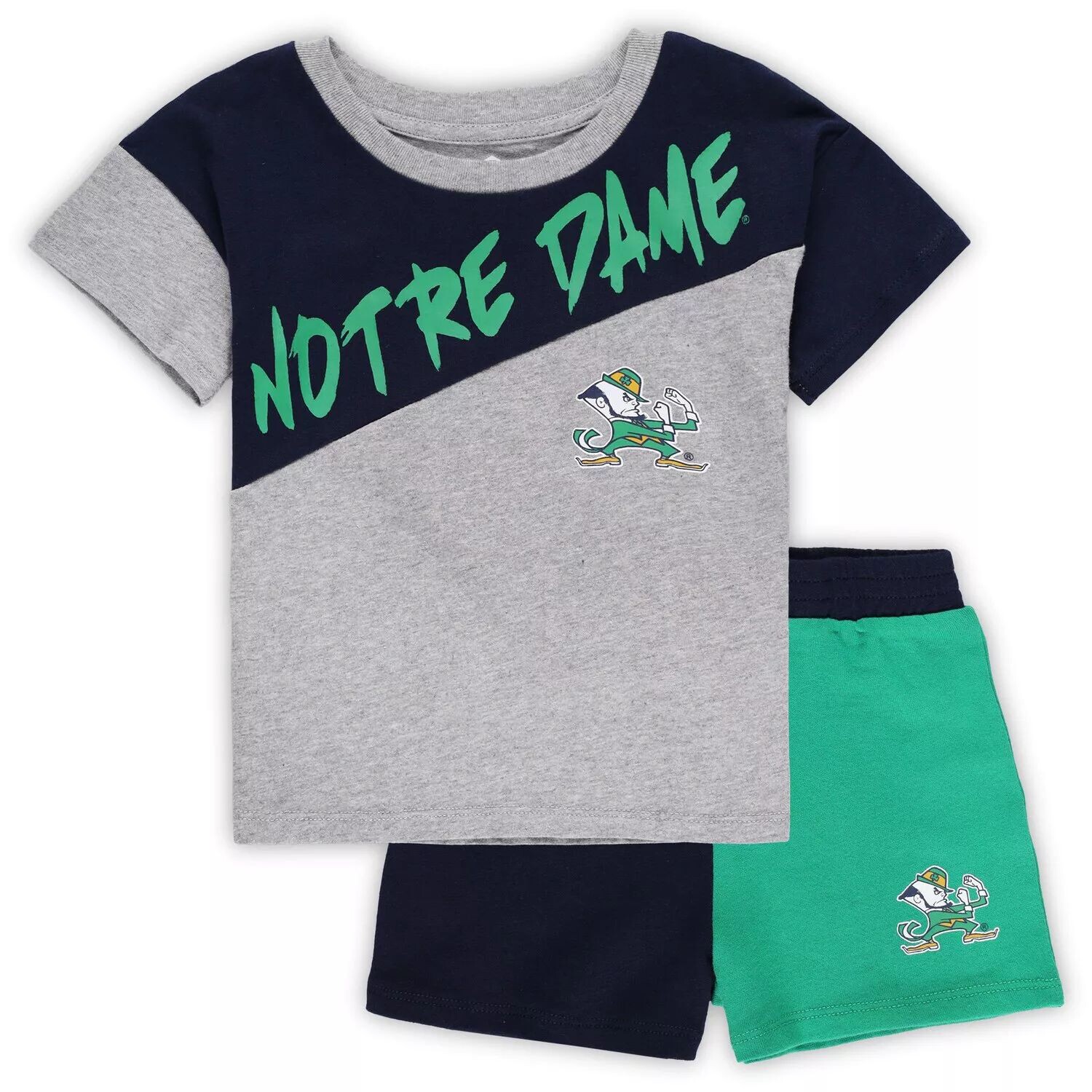 Серый комплект футболки и шорт «Notre Dame Fighting Irish Super Star» для малышей Outerstuff
Серый комплект футболки и шорт «Notre Dame Fighting Irish Super Star» для малышей Outerstuff