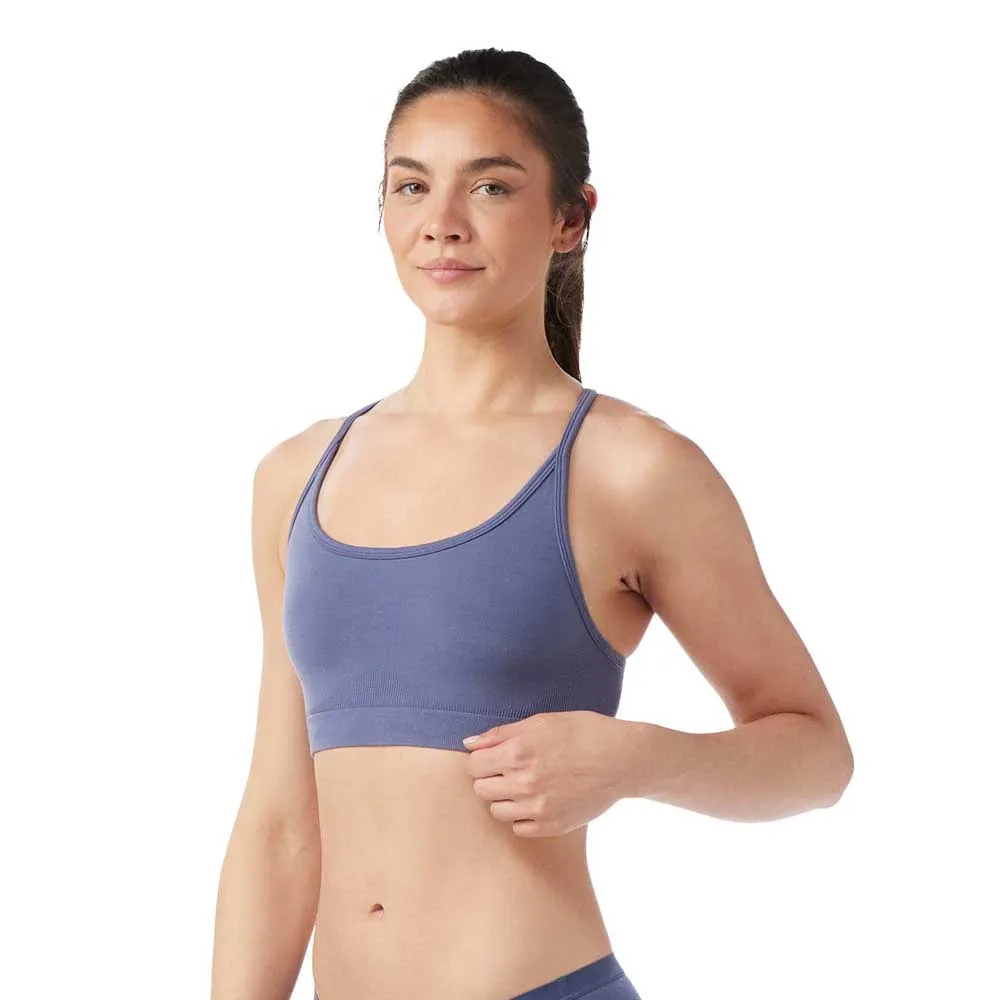 Спортивный бюстгальтер Smartwool Merino Blend Bralette sports bra, синий 
Спортивный бюстгальтер Smartwool Merino Blend Bralette sports bra, синий