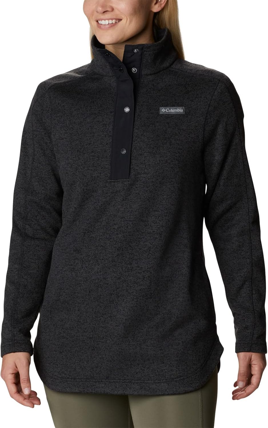 Columbia женская футболка-туника Sweater Weather, Black Heather
Columbia женская футболка-туника Sweater Weather, Black Heather