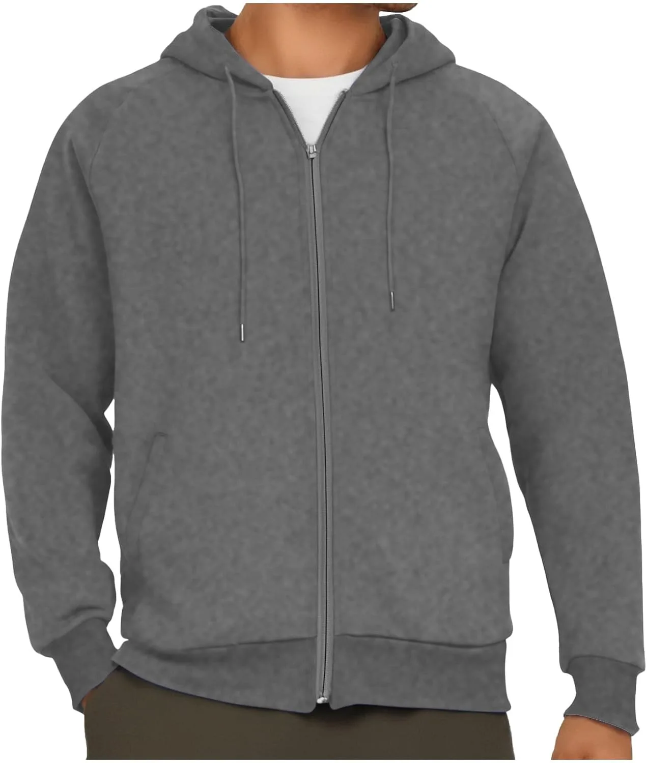 Мужская худи на молнии свободного кроя с карманами
Мужская худи на молнии свободного кроя с карманами