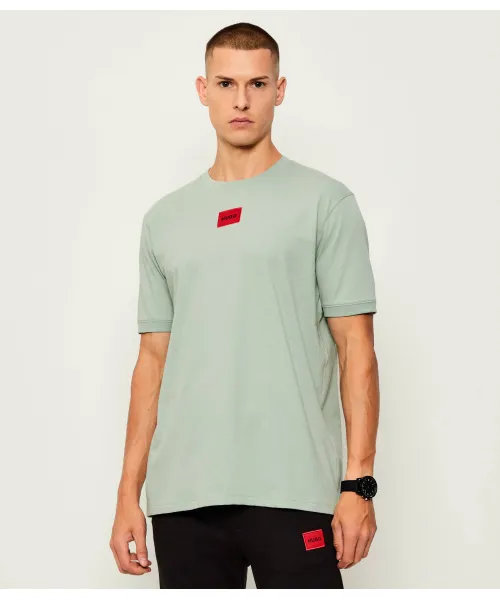 Футболка diragolino212 Regular fit Hugo, зеленый 
Футболка diragolino212 Regular fit Hugo, зеленый