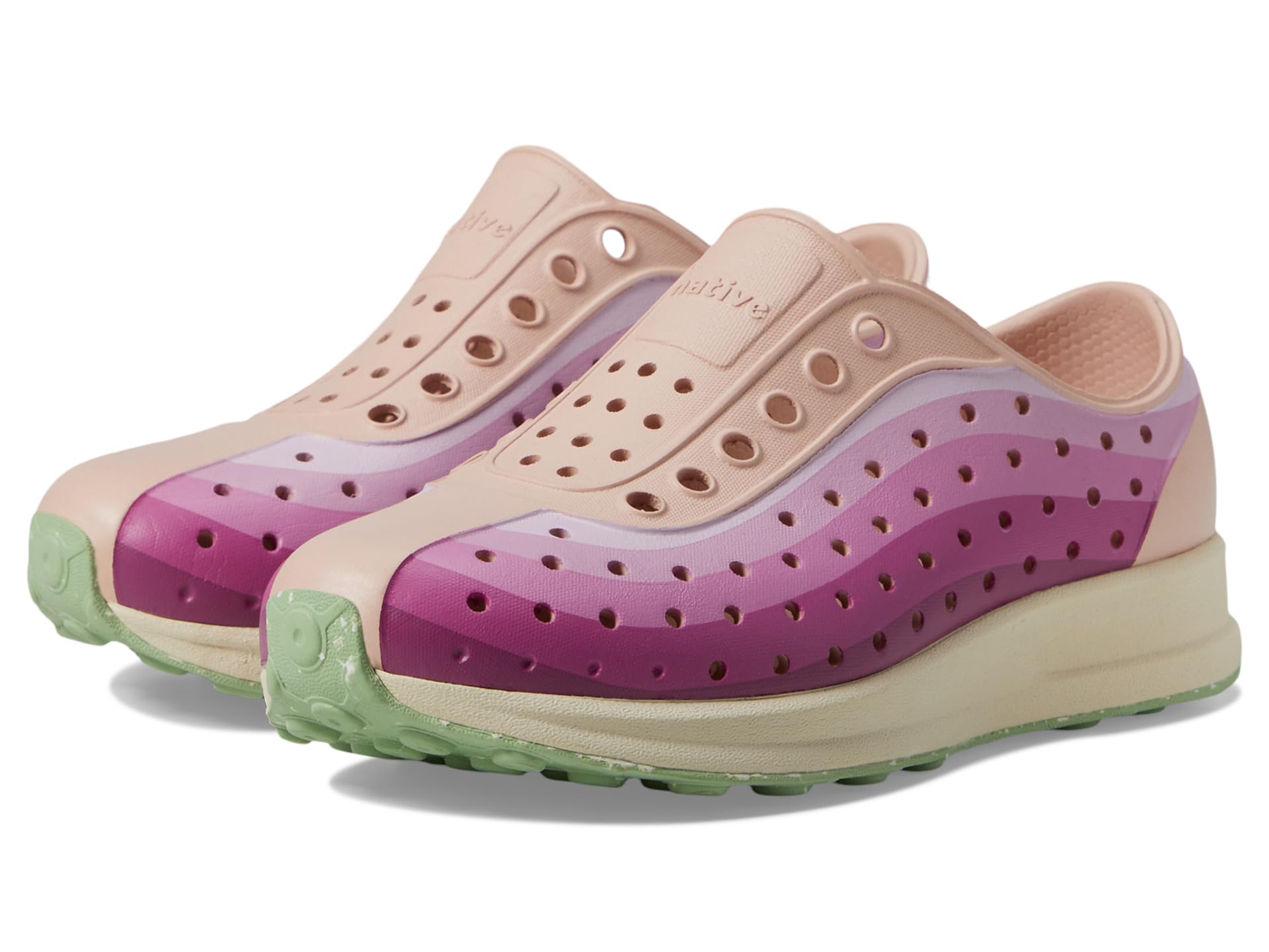 Кроссовки Native Shoes Kids Robbie Print, Chameleon Pink/Bone White/Fig Speckle Rubber/Twilight Foggy Fade
Кроссовки Native Shoes Kids Robbie Print, Chameleon Pink/Bone White/Fig Speckle Rubber/Twilight Foggy Fade