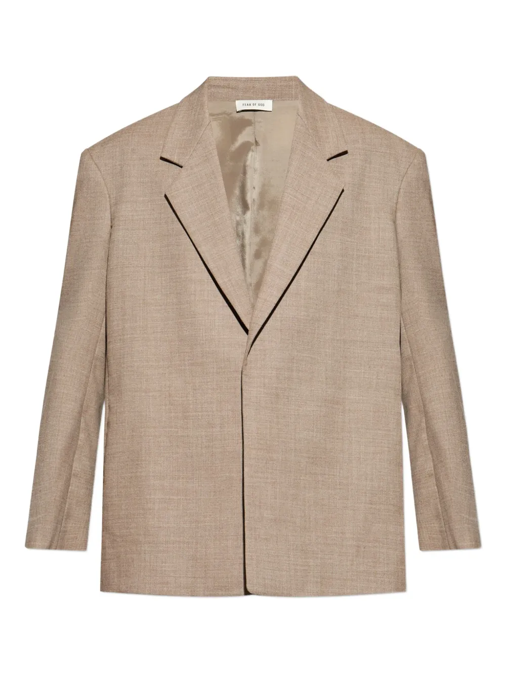 Однобортный пиджак Fear Of God, коричневый 
Однобортный пиджак Fear Of God, коричневый