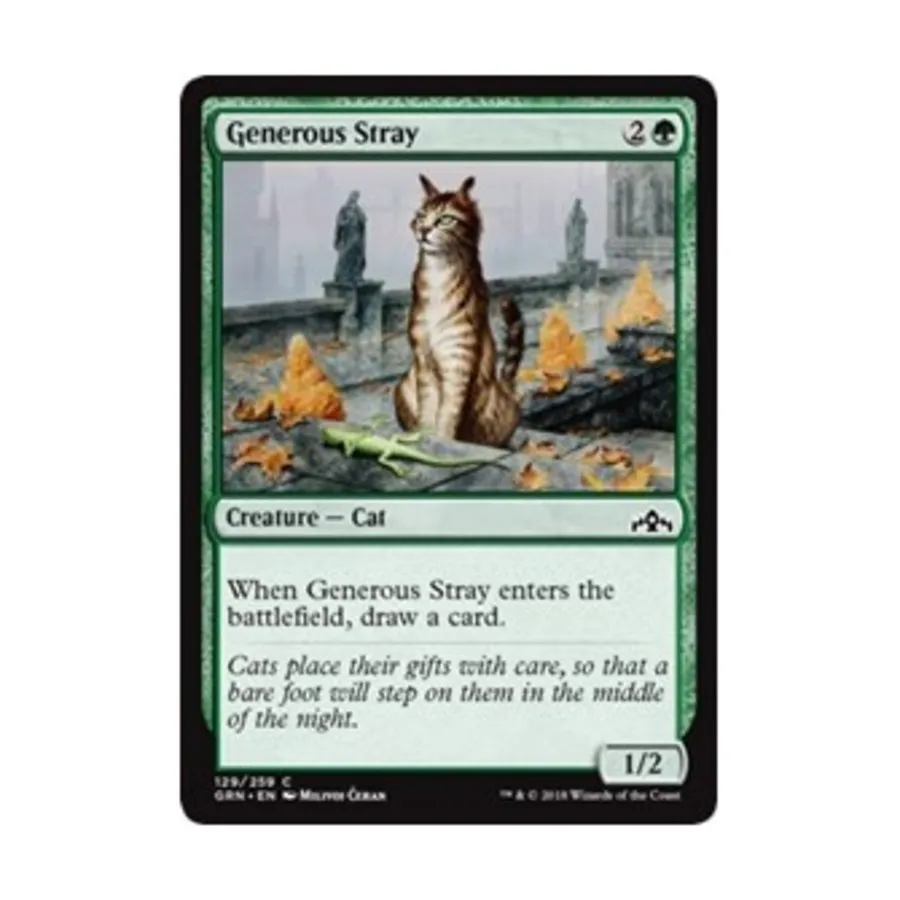 CCG Щедрый Бродяга (К), MTG - Guilds of Ravnica
CCG Щедрый Бродяга (К), MTG - Guilds of Ravnica