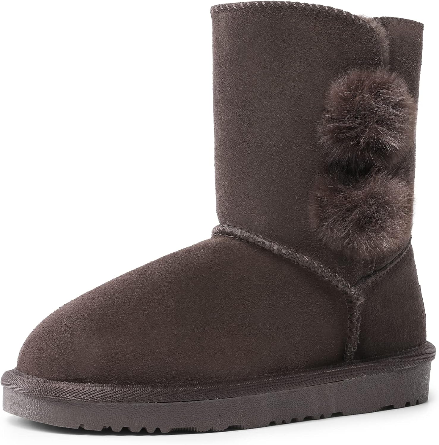 Ботинки DREAM PAIRS для девочек и мальчиков, зимние снежные замшевые ботинки средней высоты с искусственным мехом, теплая пушистая подкладка, модель FuzzyChic Lolly для маленьких и больших детей, Brown
Ботинки DREAM PAIRS для девочек и мальчиков, зимние снежные замшевые ботинки средней высоты с искусственным мехом, теплая пушистая подкладка, модель FuzzyChic Lolly для маленьких и больших детей, Brown