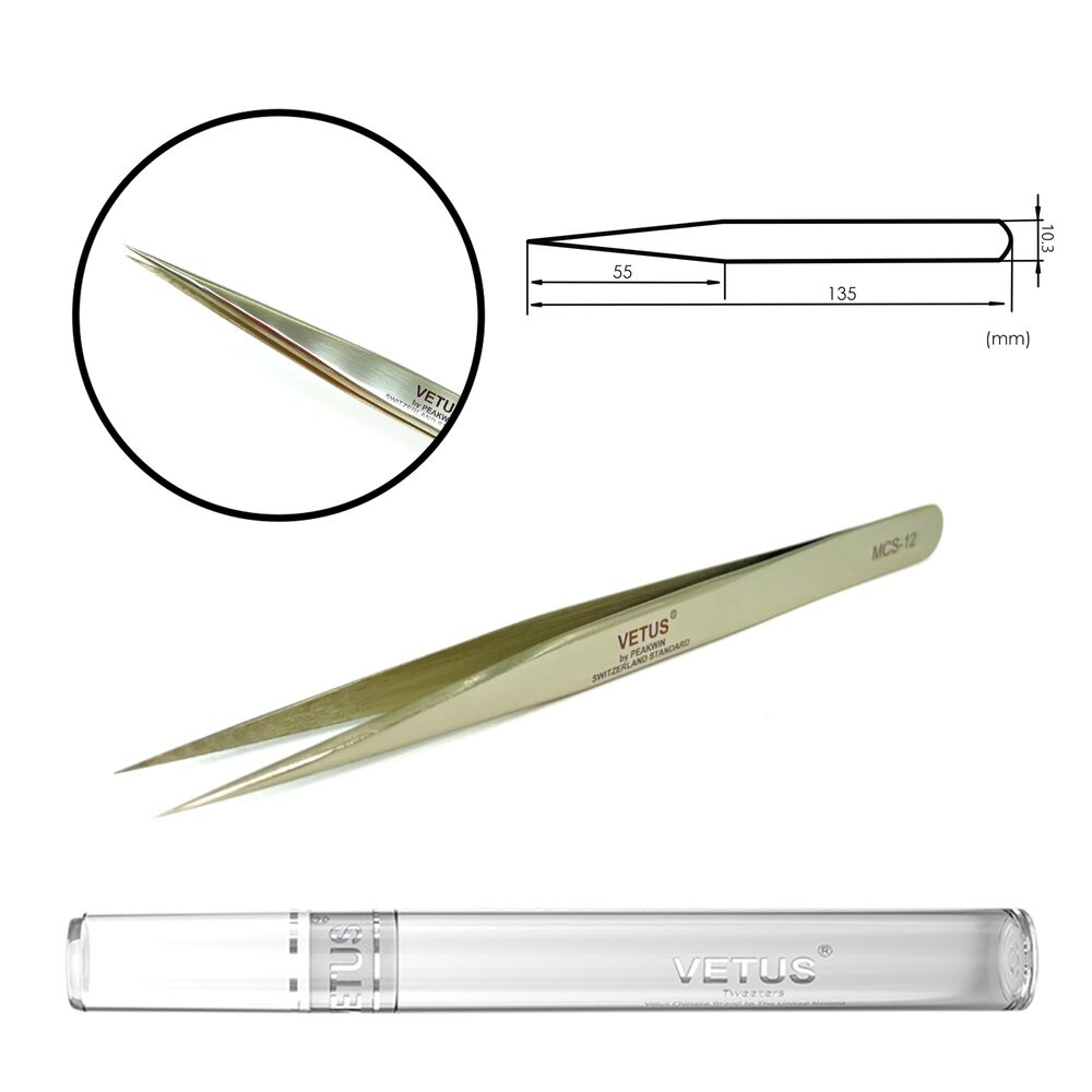 Пинцет Vetus MCS-12, шампань
Пинцет Vetus MCS-12, шампань
