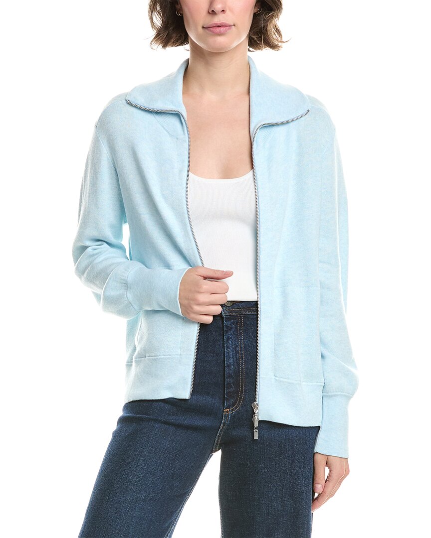 Форте Кашемир Короткий кардиган с воротником и молнией из смесового кашемира Forte Cashmere, синий
Форте Кашемир Короткий кардиган с воротником и молнией из смесового кашемира Forte Cashmere, синий