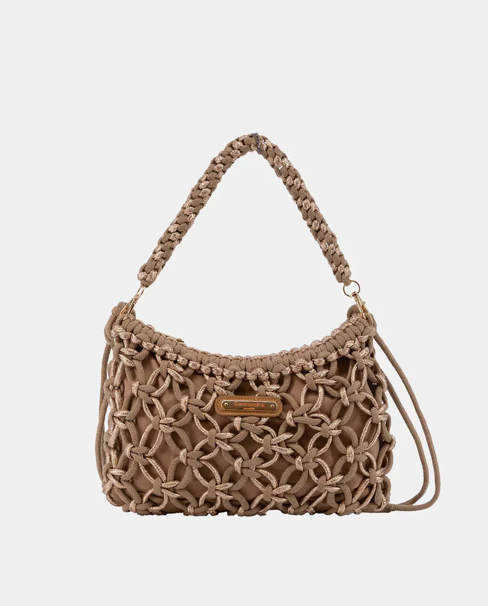 Маленькая сумка из плетеного хлопка и металлической веревки Simó Sastre, коричневый
Маленькая сумка из плетеного хлопка и металлической веревки Simó Sastre, коричневый