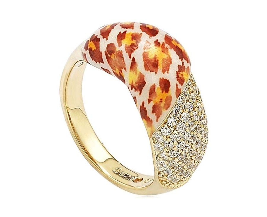 Кольцо Suzy Levian из стерлингового серебра с кубическим цирконием и леопардовым принтом "Wild Side" Suzy Levian New York, Gold
Кольцо Suzy Levian из стерлингового серебра с кубическим цирконием и леопардовым принтом "Wild Side" Suzy Levian New York, Gold
