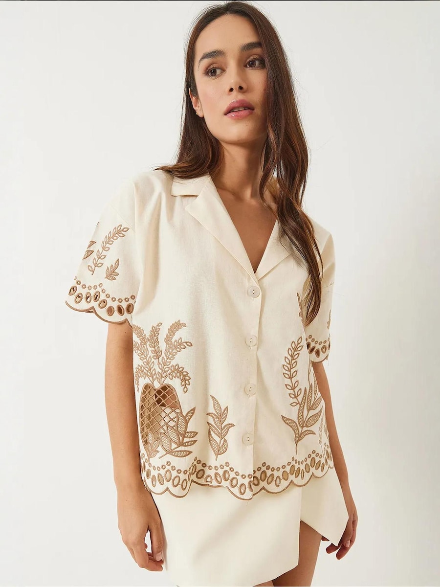 Блуза Bianco Lucci, коричневый/светло-бежевый
Блуза Bianco Lucci, коричневый/светло-бежевый