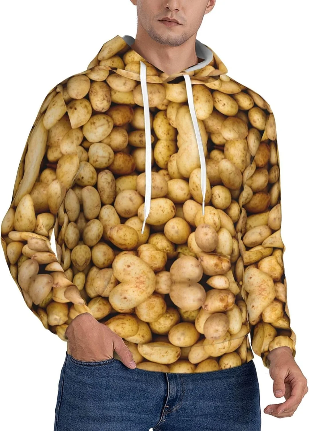 Мужская флисовая худи Large с капюшоном и карманом, черная, с принтом Garden Potatoes SamLng
Мужская флисовая худи Large с капюшоном и карманом, черная, с принтом Garden Potatoes SamLng