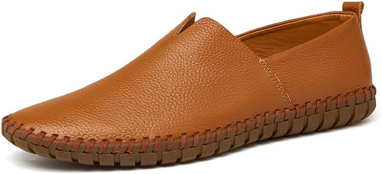 Мужские кожаные мокасины с противоскользящей подошвой, модная повседневная обувь для улицы, удобные для ходьбы, легкие оксфорды Asifn, коричневый
Мужские кожаные мокасины с противоскользящей подошвой, модная повседневная обувь для улицы, удобные для ходьбы, легкие оксфорды Asifn, коричневый