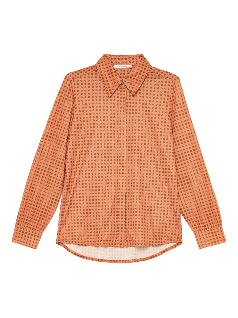 Рубашка с цветочным принтом и воротником MALIPARMI, оранжевый 
Рубашка с цветочным принтом и воротником MALIPARMI, оранжевый