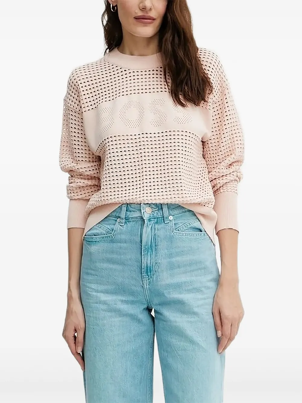 Свитер с логотипом BOSS, розовый
Свитер с логотипом BOSS, розовый