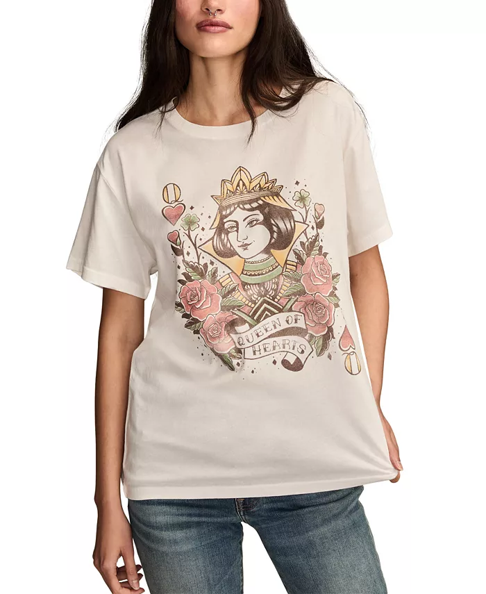Женская футболка Tattoo Queen Classic с круглым вырезом Lucky Brand, белый
Женская футболка Tattoo Queen Classic с круглым вырезом Lucky Brand, белый