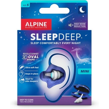 Беруши SleepDeep Mini для сна и концентрации, шумоподавление 27 дБ, маленькие Alpine
Беруши SleepDeep Mini для сна и концентрации, шумоподавление 27 дБ, маленькие Alpine