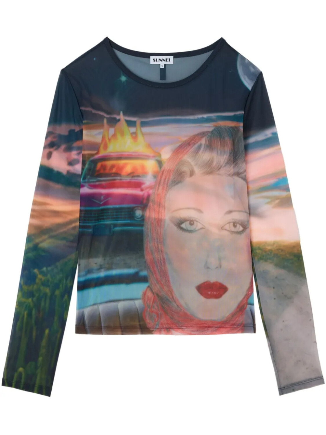 Футболка с принтом Sunnei Annamarie, синий
Футболка с принтом Sunnei Annamarie, синий