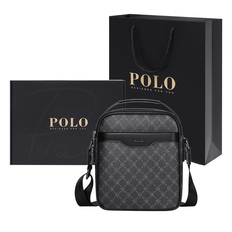 POLO Черная мужская сумка через плечо из ПВХ большого размера, Black Style 2 (Gift Box Set)
POLO Черная мужская сумка через плечо из ПВХ большого размера, Black Style 2 (Gift Box Set)
