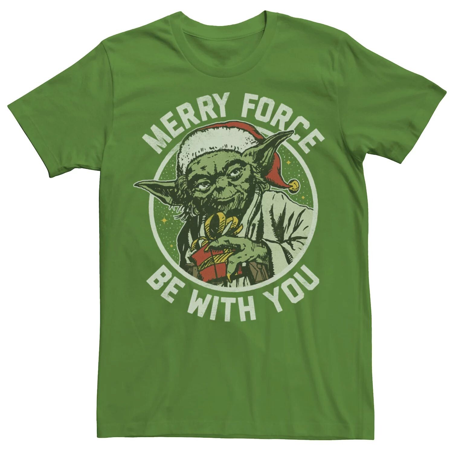Мужская рождественская футболка Yoda Merry Force Be With You с портретом Star Wars
Мужская рождественская футболка Yoda Merry Force Be With You с портретом Star Wars