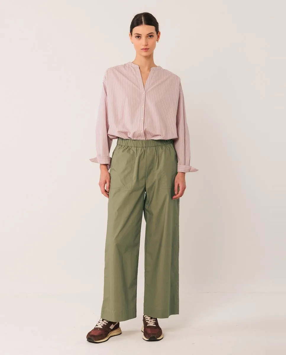 Женские прямые длинные брюки Indi & Cold, военный зеленый
Женские прямые длинные брюки Indi & Cold, военный зеленый