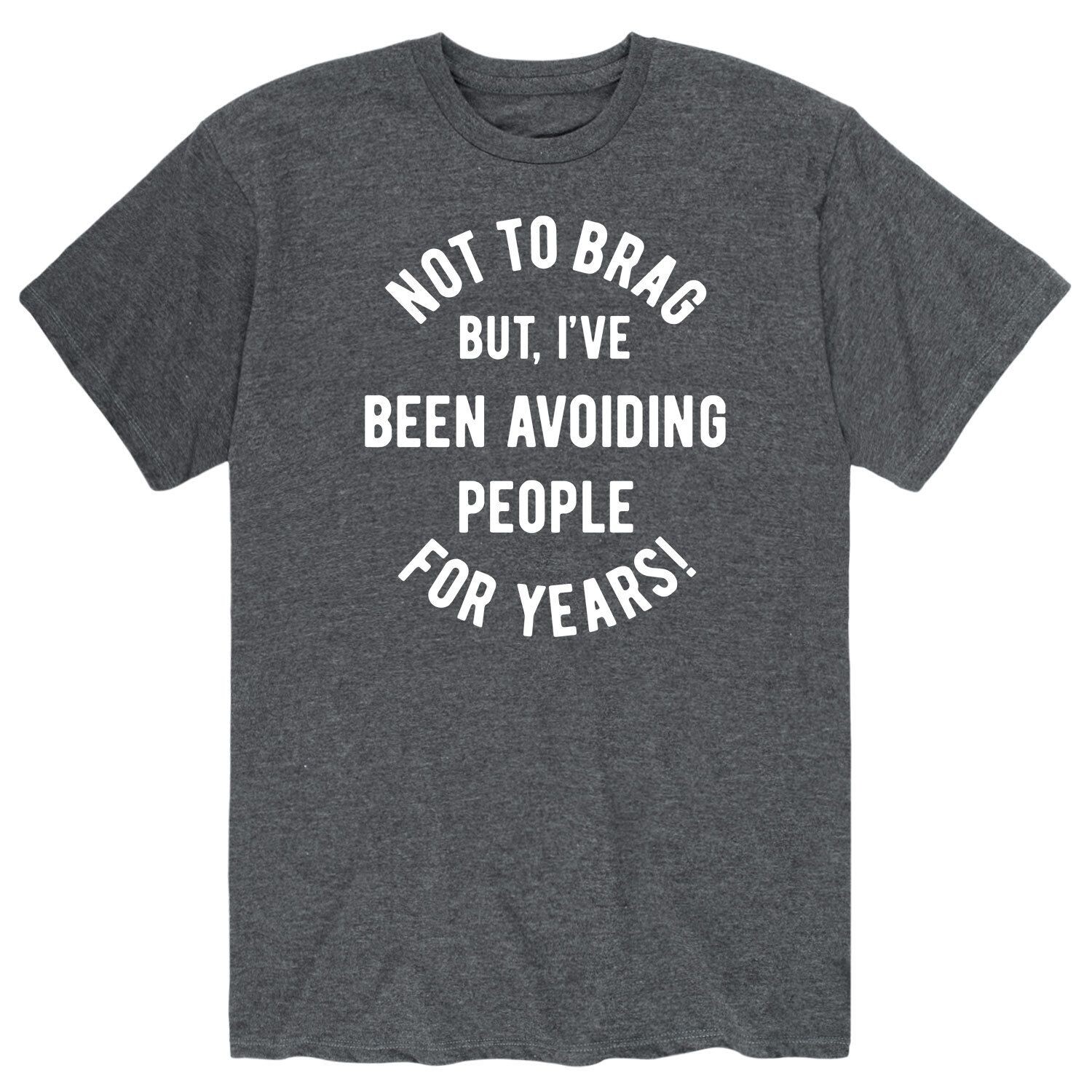 Мужская футболка, избегающая людей годами Licensed Character
Мужская футболка, избегающая людей годами Licensed Character