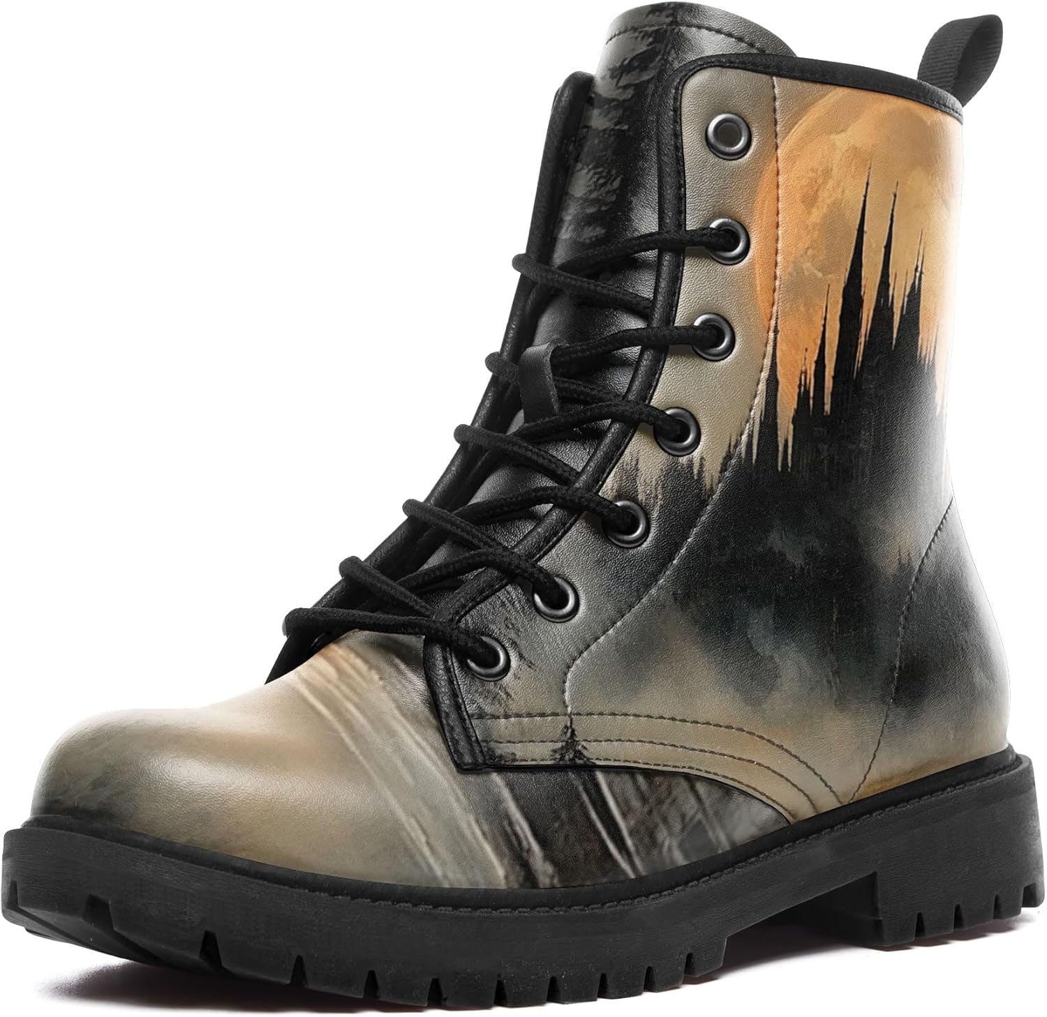 Готические боевые ботинки для женщин и мужчин - панк-рок ботинки на шнуровке с массивным каблуком, короткие ботинки из веганской кожи, водонепроницаемые черные ботинки Coolcustomize
Готические боевые ботинки для женщин и мужчин - панк-рок ботинки на шнуровке с массивным каблуком, короткие ботинки из веганской кожи, водонепроницаемые черные ботинки Coolcustomize