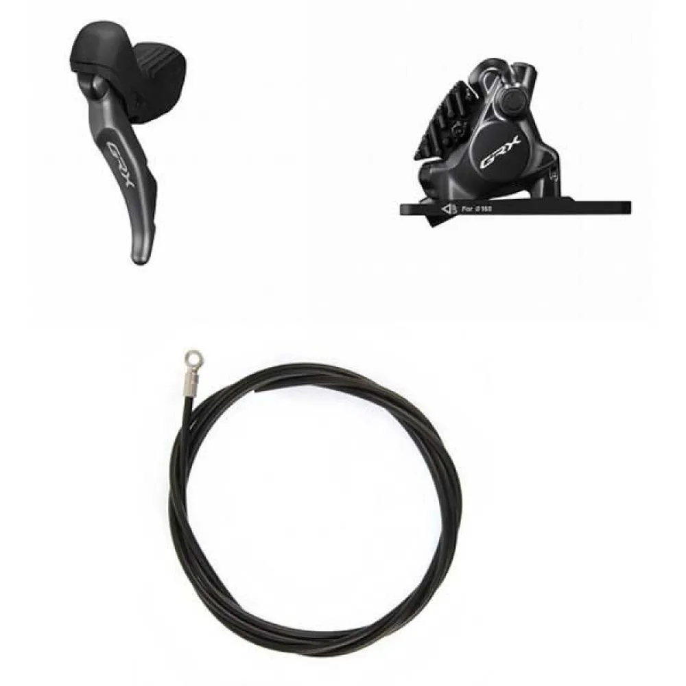 Передний тормоз Shimano GRX ST-RX820+BR-RX820, серебряный
Передний тормоз Shimano GRX ST-RX820+BR-RX820, серебряный