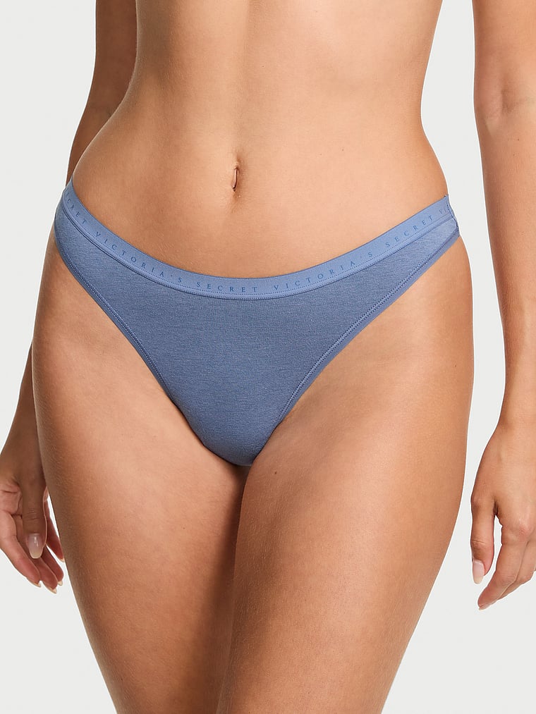 Трусики-Стринги из эластичного хлопка с высоким вырезом Victoria'S Secret, smooth moonlight blue
Трусики-Стринги из эластичного хлопка с высоким вырезом Victoria'S Secret, smooth moonlight blue