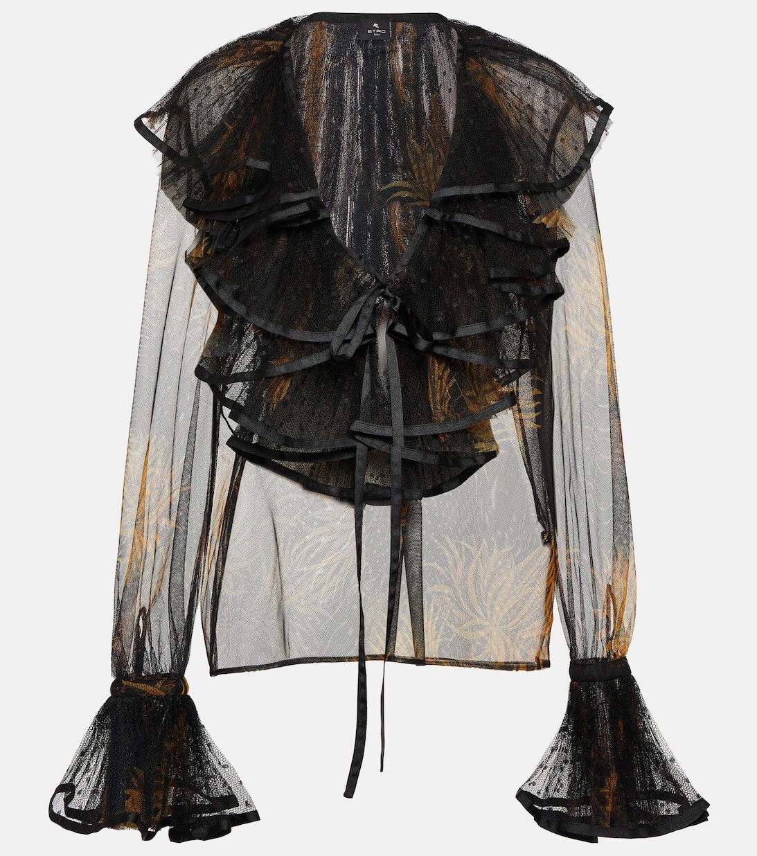 Блуза с принтом и рюшами ETRO, разноцветный
Блуза с принтом и рюшами ETRO, разноцветный