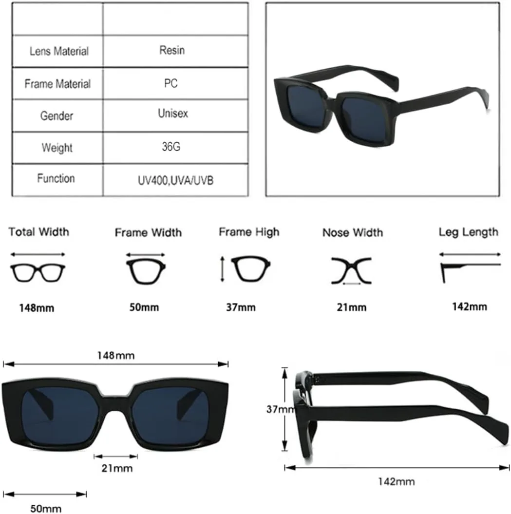 Квадратные женские солнцезащитные очки, модные прозрачные градиентные очки с защитой от УФ-излучения UV400, мужские трендовые очки UATXTAU, Purple Yellow
Квадратные женские солнцезащитные очки, модные прозрачные градиентные очки с защитой от УФ-излучения UV400, мужские трендовые очки UATXTAU, Purple Yellow