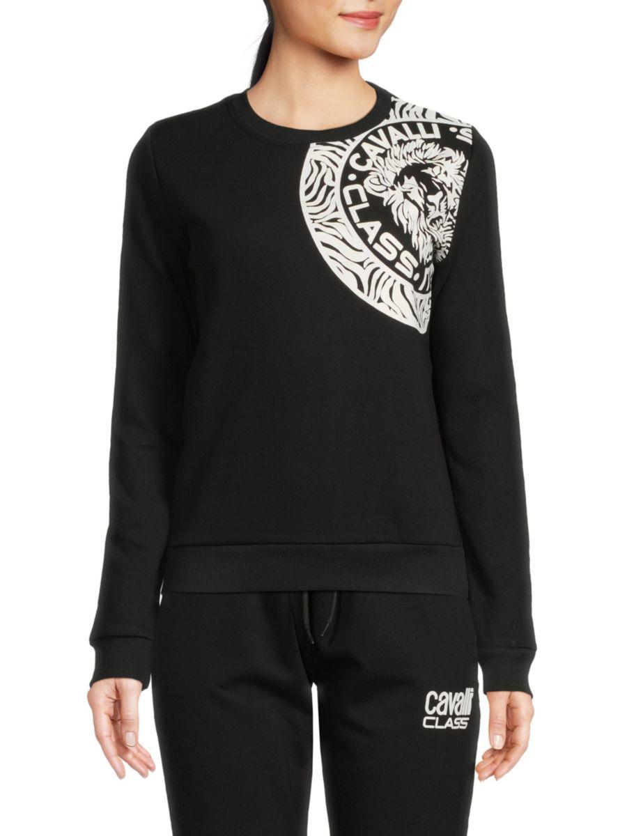 Толстовка с графическим логотипом Roberto Cavalli, черный/белый
Толстовка с графическим логотипом Roberto Cavalli, черный/белый