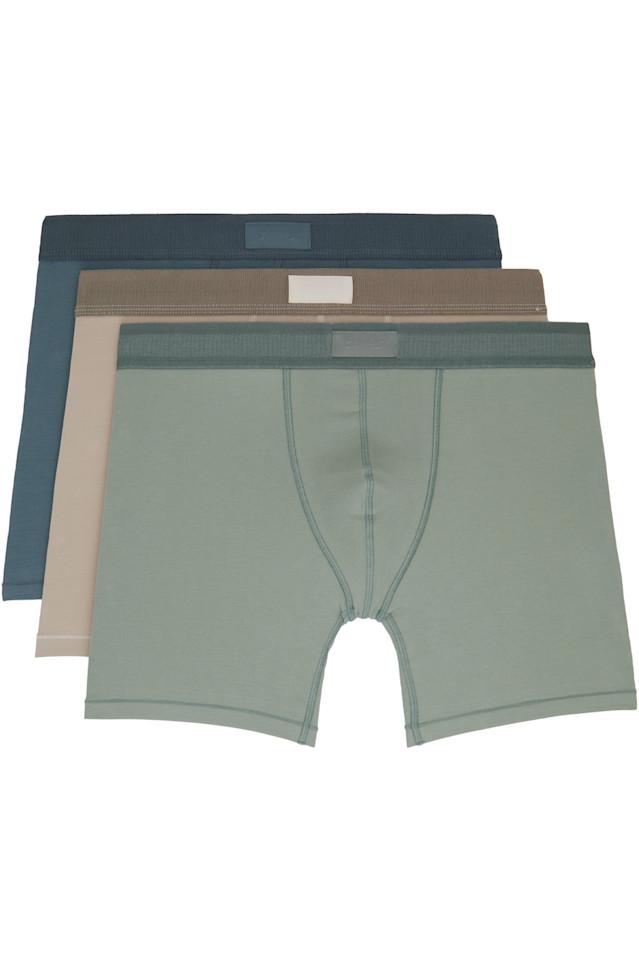 Три пары мультиколорных хлопковых боксеров Skims длиной 5 дюймов Skims, мультиколор
Три пары мультиколорных хлопковых боксеров Skims длиной 5 дюймов Skims, мультиколор