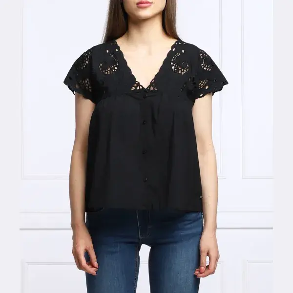 Блузка нара обычного кроя Pepe Jeans London, черный
Блузка нара обычного кроя Pepe Jeans London, черный