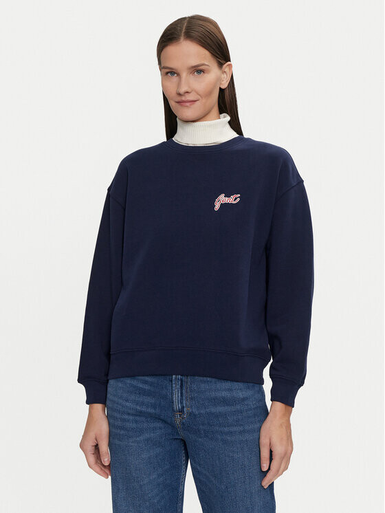 Толстовка свободного кроя Gant, синий
Толстовка свободного кроя Gant, синий