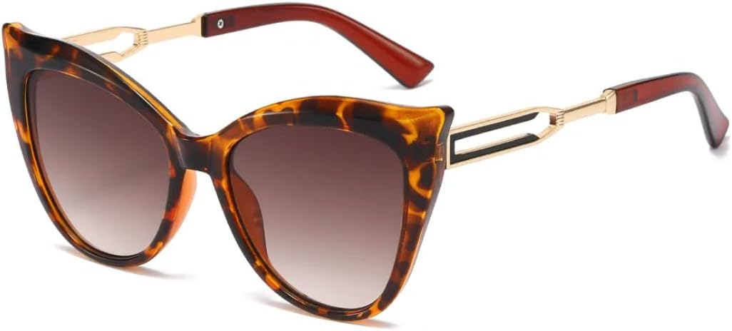 Винтажные женские солнцезащитные очки «кошачий глаз» для женщин и мужчин, модные солнцезащитные очки большого размера с градиентным переходом цвета, защита от УФ-излучения UV400 VVTWSSW, Leopard Tea
Винтажные женские солнцезащитные очки «кошачий глаз» для женщин и мужчин, модные солнцезащитные очки большого размера с градиентным переходом цвета, защита от УФ-излучения UV400 VVTWSSW, Leopard Tea